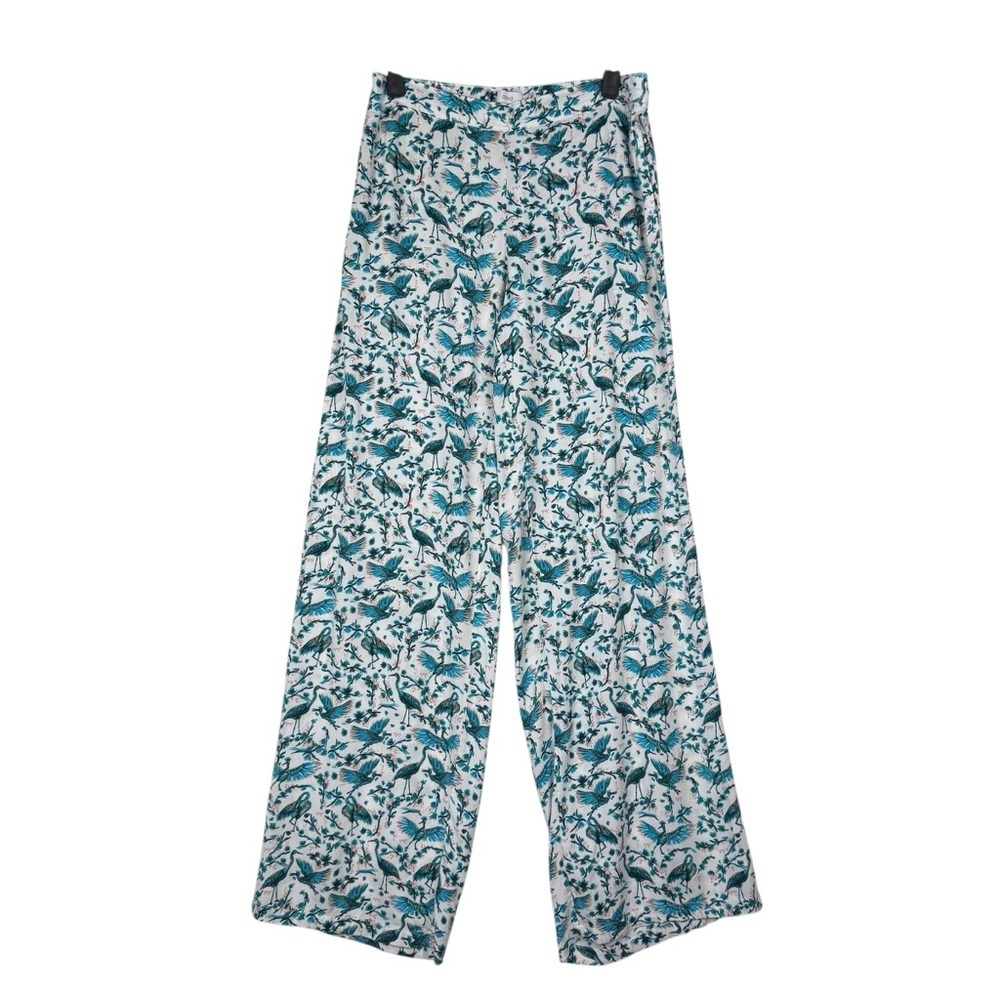 Anthropologie Onia Mila Crane Wide Leg Pants Size Small Boho Tropical Beach